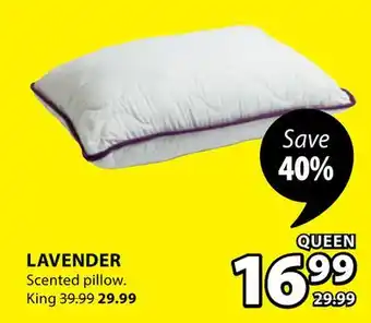 JYSK Lavender scented pillow offer