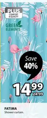 JYSK Fatima shower curtain offer