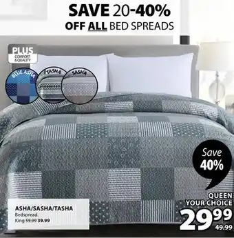 JYSK Asha/sasha/tasha bedspread offer