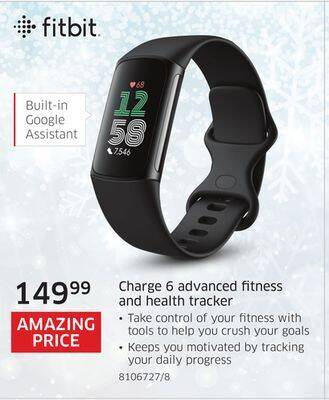The Source Fitbit charge 6 advanced fitness and health tracker offer