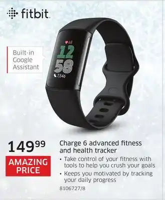 The Source Fitbit charge 6 advanced fitness and health tracker offer