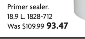 Home Hardware Primer sealer offer