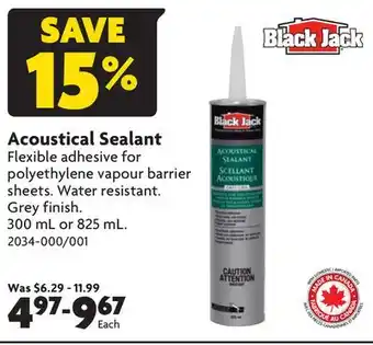 Home Hardware Acoustical sealant offer