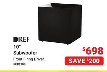 Visions Electronics Kef 10 subwoofer offer