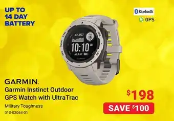 Visions Electronics Garmin instinct outdoor gps watch with ultratrac offer