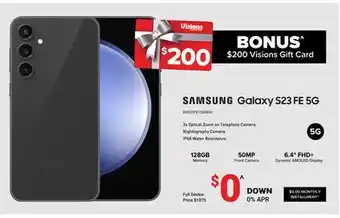 Visions Electronics Samsung galaxy s23 fe 5g offer