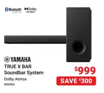 Visions Electronics Yamaha true x bar soundbar system offer