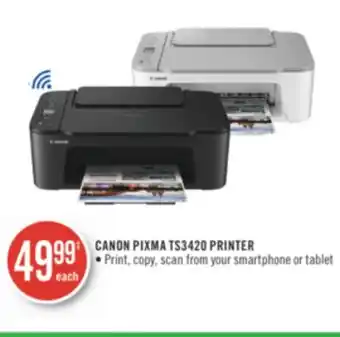 Shoppers Drug Mart Canon pixma ts3420 printer offer