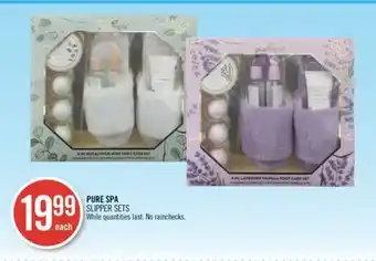 Shoppers Drug Mart Pure spa slipper sets offer