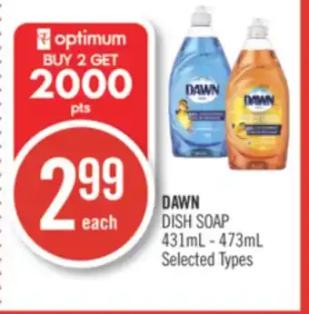 Shoppers Drug Mart Dawn dish soap offer