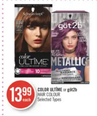 Shoppers Drug Mart Color ultîme or göt2b hair colour offer