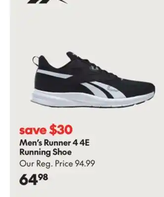 Sport Chek Reebok runner 4 4e running shoe offer