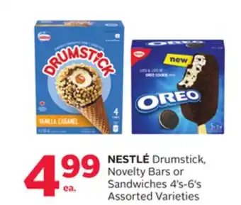 Rexall Nestlé drumstick, novelty bars or sandwiches offer