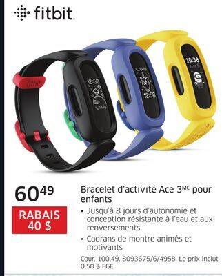 The Source Bracelet d'activité ace 3 pour enfants fitbit offer