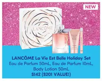 Pharmaprix Lancôme la vie est belle holiday set offer
