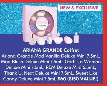 Pharmaprix Ariana grande coffret offer
