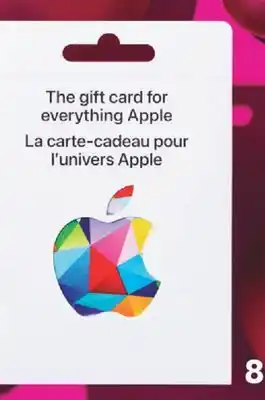 Pharmaprix Apple gift card** load between offer