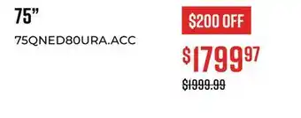 Canex 75 4k smart tv qned80ura series offer