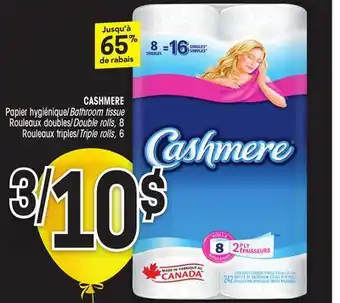 Uniprix Cashmere papier hygiénique/bathroom tissue offer
