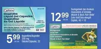 Uniprix Option+ ibuprofène/ibuprofen, 200 mg gélules/capsules offer