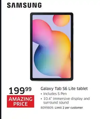 The Source Samsung galaxy tab s6 lite tablet offer