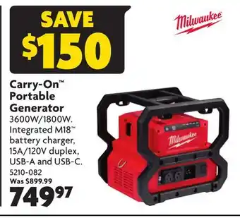 Home Hardware Carry-on portable generator offer