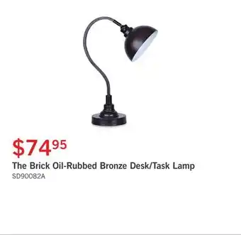 The Brick The brick oil-rubbed bronze desk/task lamp offer