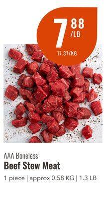 Wild Fork Foods Aaa boneless beef stew meat offer