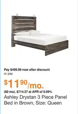 Ashley Furniture Ashley hennington queen upholstered bed offer