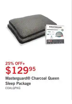 The Brick Masterguard charcoal queen sleep package offer