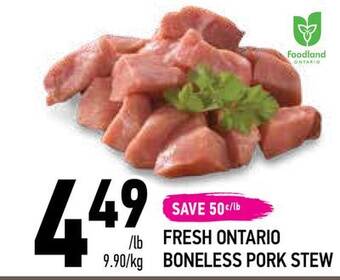 Coppa's Fresh Market Fresh ontario boneless pork stew offer