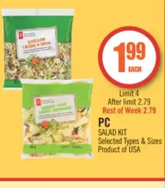 Shoppers Drug Mart Pc salad kit offer