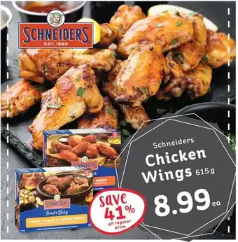 IGA Schneiders Chicken Wings 615g offer