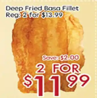 Sunny Food Mart Deep fried basa fillet offer