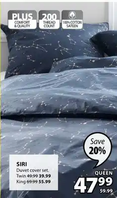 JYSK Siri duvet cover set offer