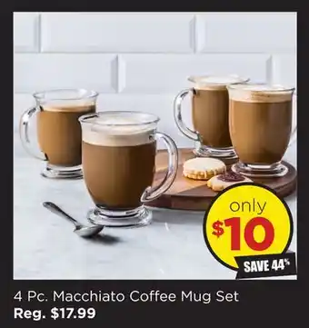Kitchen Stuff Plus 4 pc. macchiato coffee mug set offer