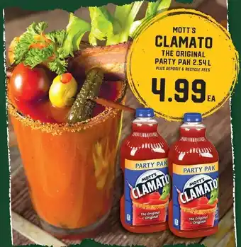 IGA MOTT'S CLAMATO offer