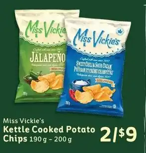 IGA Miss Vickie's Kettle Cooked Potato Chips offer