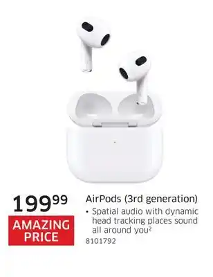 The Source Apple airpods (3rd generation) offer