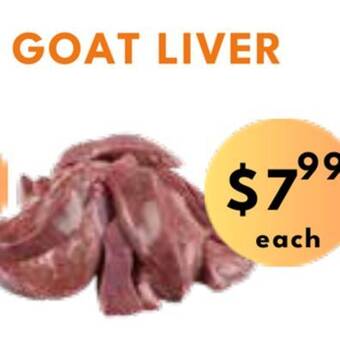Food World Supermarket Goat liver offer