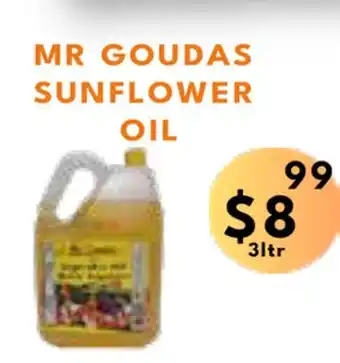 Food World Supermarket Mr goudas sunflower oil offer