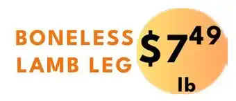 Food World Supermarket Boneless lamb leg offer