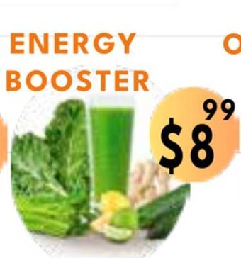 Food World Supermarket Energy booster offer
