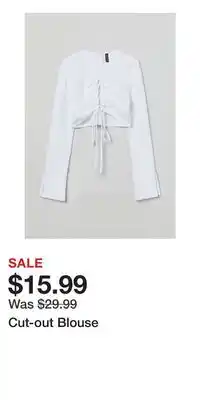 H&M Cut-out blouse offer