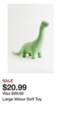 H&M Large velour soft toy offer