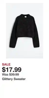 H&M Glittery sweater offer
