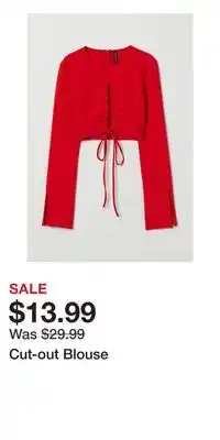H&M Cut-out blouse offer