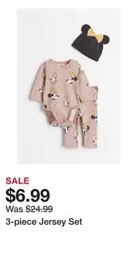 H&M 3-piece jersey set offer