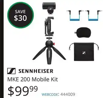 Vistek Sennheiser mke 200 mobile kit offer