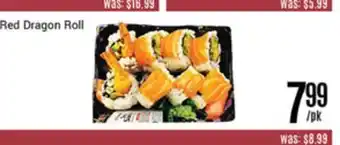 Nations Fresh Foods Red dragon roll offer